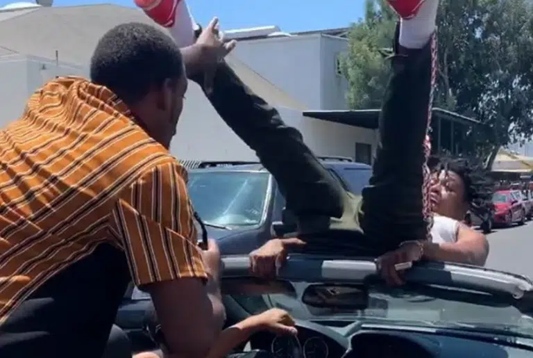 Rapper Trying To Be Cool For Music Video Accidentally Breaks His Friend’s Windshield