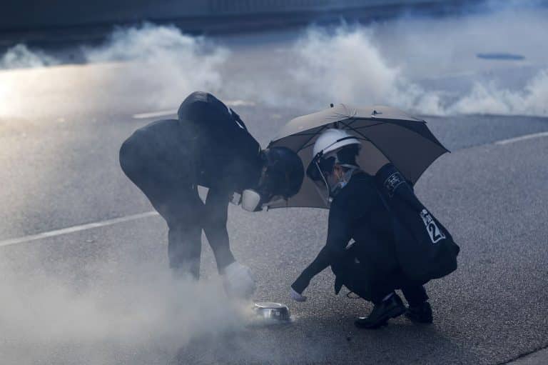 Hong Kong Protesters Are Using Chemistry To Turn Tear Gas Into Its Solid Form