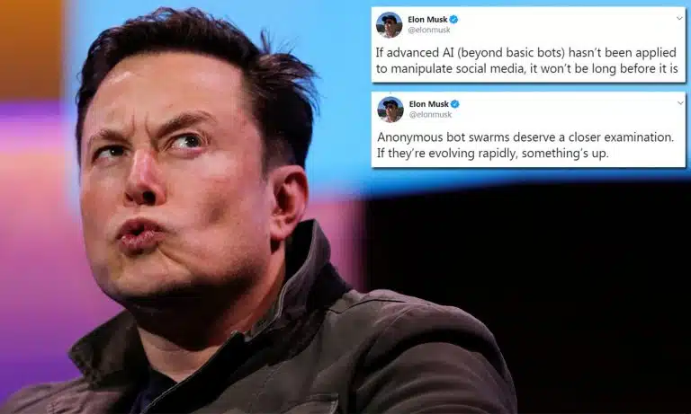 Elon Musk Warns The AI Takeover Will Begin On Social Media With ‘Anonymous Bot Swarms’