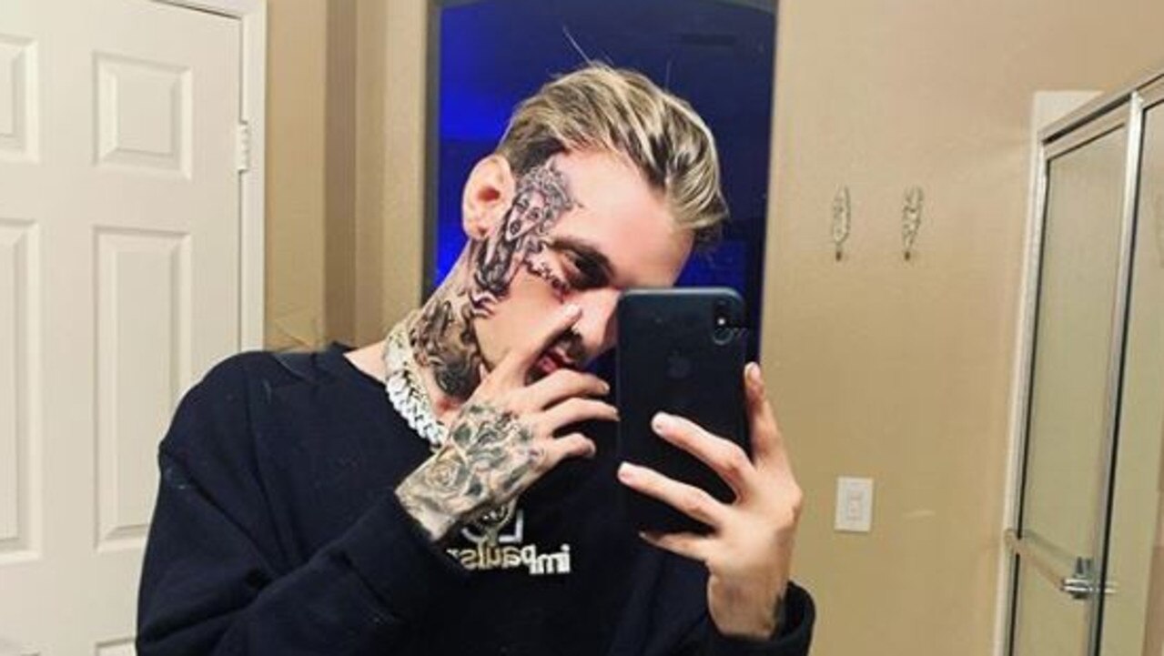 Aaron Carter Shows Off Giant New Neck Tattoo As He Reveals ...
