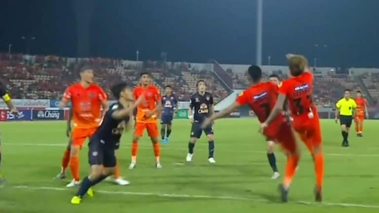 Two Football Players Just Scored A Spectacular DOUBLE Overhead Kick