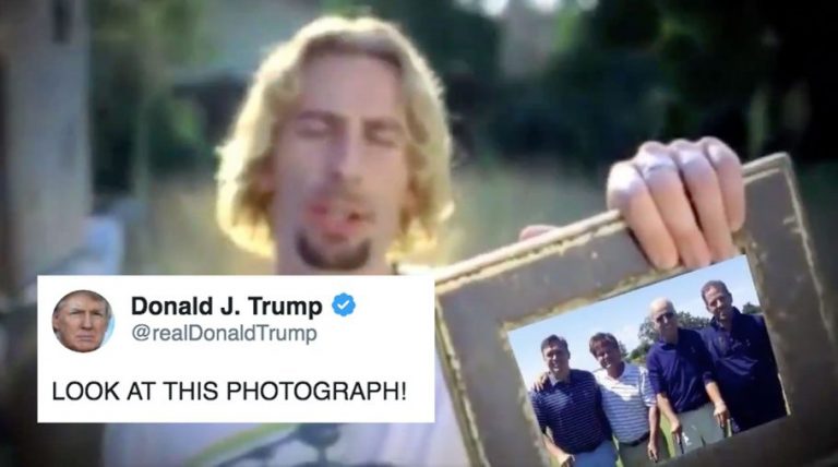 Donald Trump Has Tweeted A Nickelback Meme To Attack Joe Biden’s Business Dealings