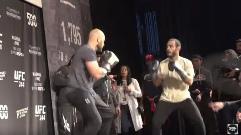 Jorge Masvidal Makes Fans Fight One-On-One During UFC 244 Open Workout