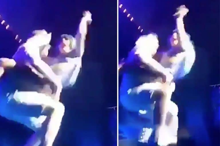 Lady Gaga Was Dancing With A Fan & He Powerbombed Her Off The Damn Stage