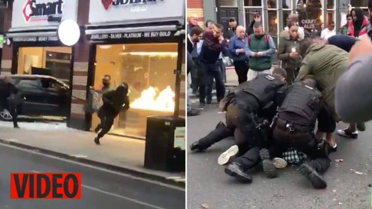 Armed Robber Caught & Battered By Fed Up Londoners After Raid On Jewellery Store (VIDEO)