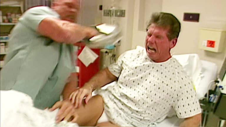 Pro Wrestling Flashback: Stone Cold Beats The Shit Out Of Vince McMahon In Hospital