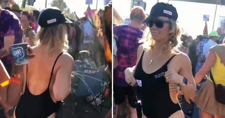 Watch This Woman Spray Her Own Breast Milk At A Crowd During An EDM Festival