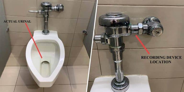 Employee Finds Hidden Camera Taped To Office Urinal, Boss ‘Accidentally’ Destroys The Evidence