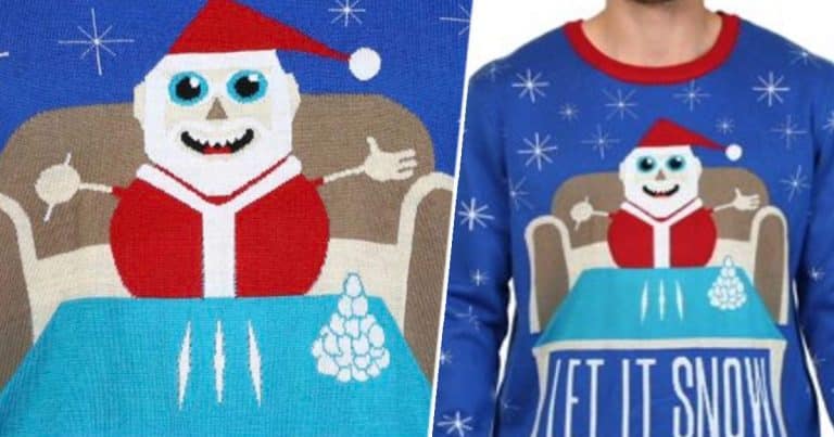 Walmart Have Released A Christmas Jumper Of Santa Doing Lines Of Cocaine