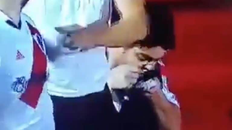 Cameras Zoom In On Football Fan Snorting Cocaine On The Final Whistle (VIDEO)
