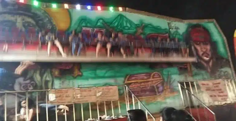Terrifying Moment People Are Thrown & Slammed To Ground When Carnival Ride Goes Wrong