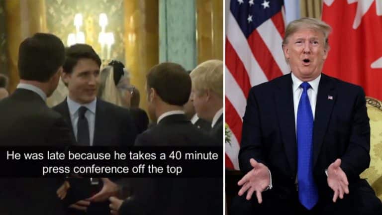 Donald Trump Calls Justin Trudeau ‘Two-Faced’ After He Was Caught Making Fun Of Him At Nato Summit
