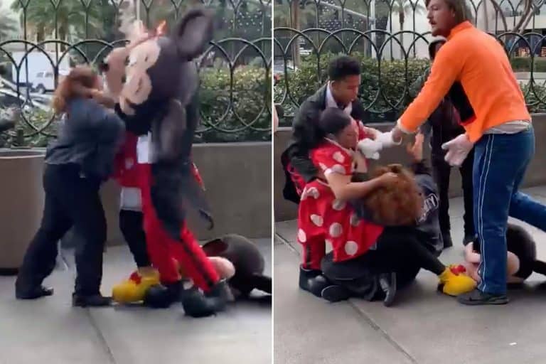 Minnie Mouse Beat The Crap Out Of A Security Guard On The Las Vegas Strip (VIDEO)