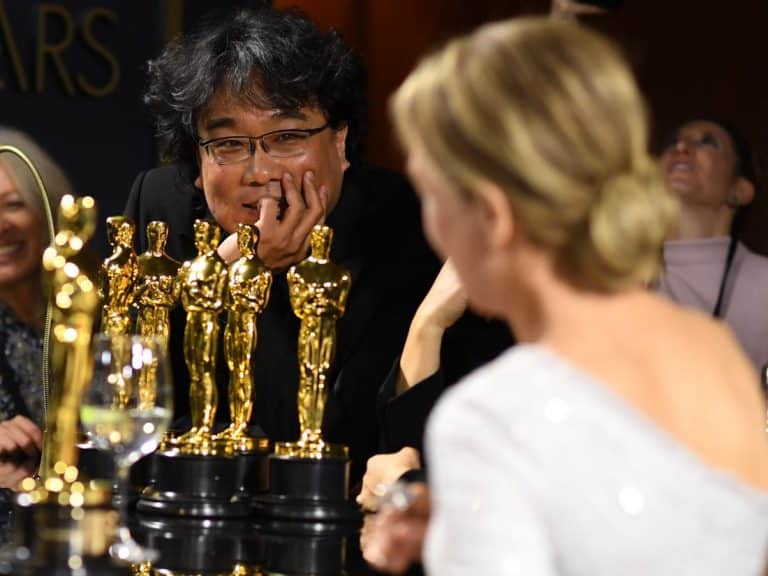 Bong Joon-Ho Took All His Oscars To The Bar And Stuck Them Right In Renee Zellwegger’s Face (VIDEO)