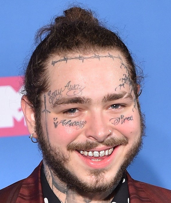 Post Malone Says He Got Face Tattoos Because He's 'Insecure' And 'An ...