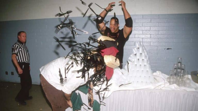 Pro Wrestling Flashback: The Rock Vs Mankind In An Empty Arena Match