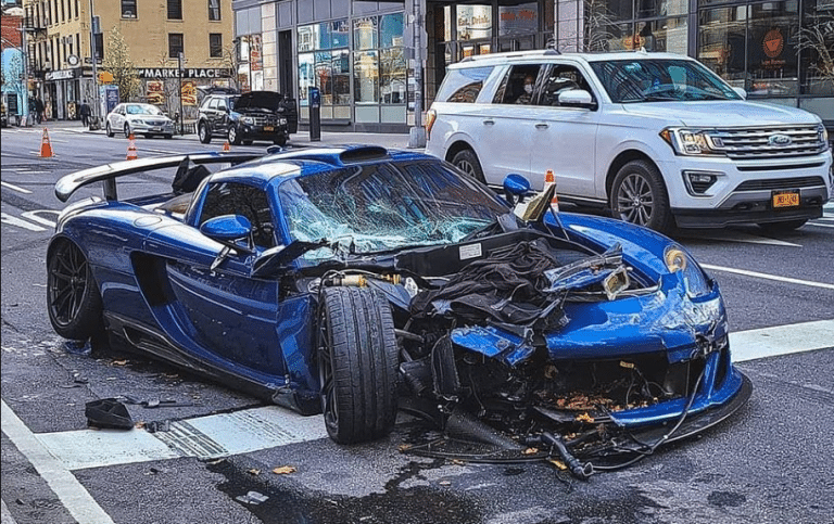Crazy Video Of Millionaire High On Drugs Crashing Ultra-Rare Porsche During Lockdown
