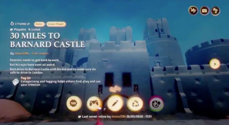 Someone Has Created A Video Game Of Dominic Cummings Driving To Barnard Castle