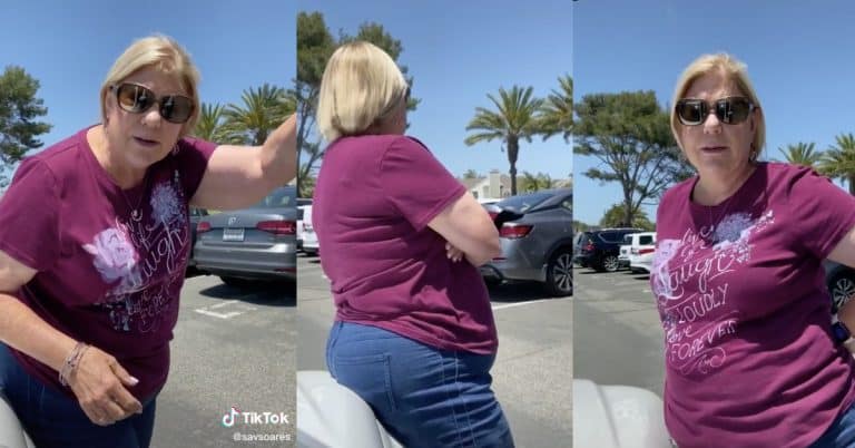 Car Park Karen Sits On Teen’s Car So Her Daughter Can Get A Parking Spot (VIDEO)