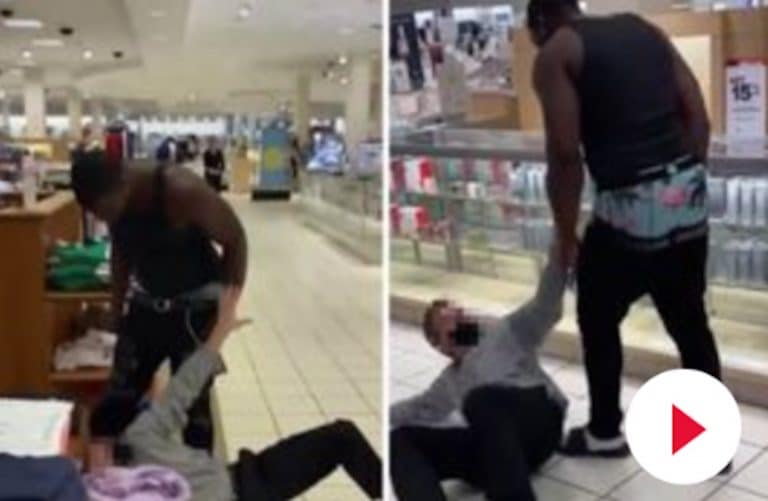 Watch A Shopper Get Beaten Down After Allegedly Using The N-Word