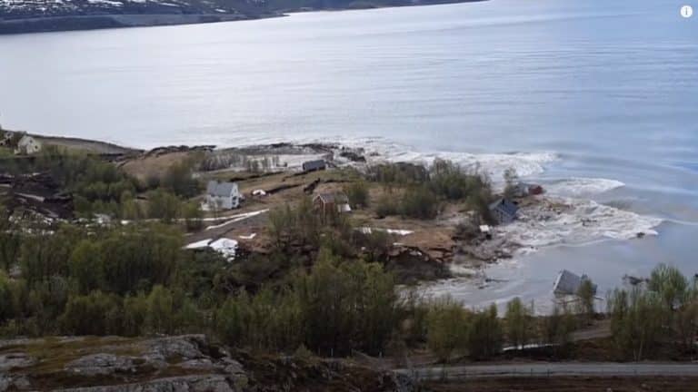 A Huge Mudslide In Norway Just Dragged Several Houses Into The Sea