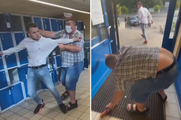 Shopper Batters Man With Sausage For Not Wearing A Face Mask In Supermarket (VIDEO)