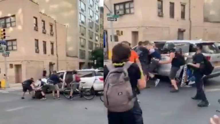 Watch A Trans Femme Protester Get Shoved Into An Unmarked Van During NYC Protest