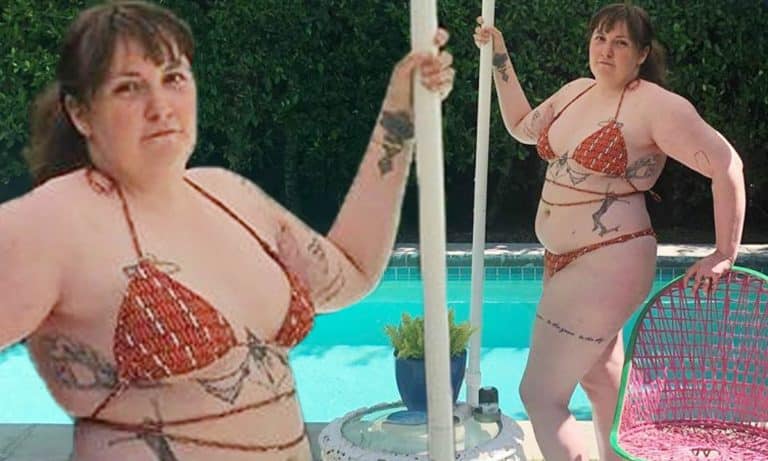 Lena Dunham Models One Of Emily Ratajkowski’s Skimpy Bikinis, The Internet Reacts