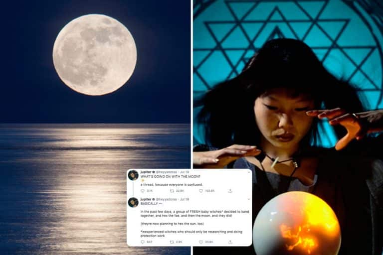 Apparently The Reason It’s So Hot Is Because A Bunch Of Witches Put A Curse On The Moon