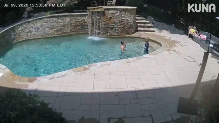 Crazy Video Of Sunbathing Mum Escaping Death By Seconds Thanks To Hero Son Yelling At Her To Run