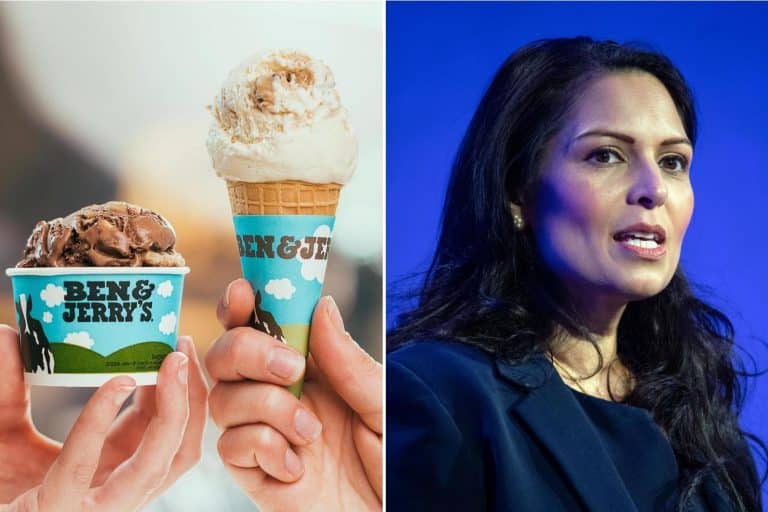 Ben & Jerry’s Have Attacked Priti Patel Over Boats Of Refugees Crossing The English Channel