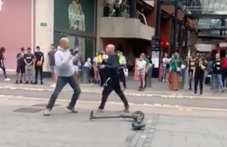 Man Beats Up Racist Who Racially Abused Black Security Guard In Busy Shopping Centre