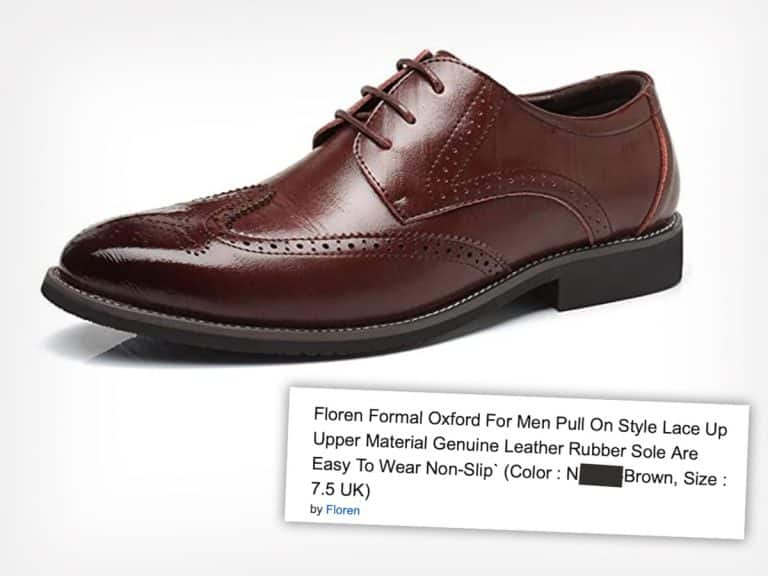An Amazon Advert Has Been Removed After Using The N-Word To Describe A Pair Of Shoes