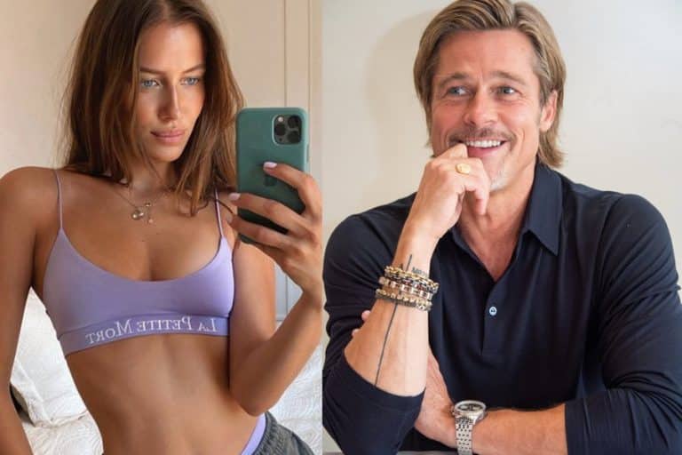 Brad Pitt’s New Girlfriend Is 30 Years Younger Than Him & Looks Like A Mix Of Angelina Jolie & Jennifer Aniston