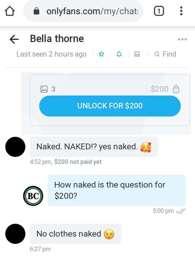 Bella thorne scam onlyfans gallery leaks