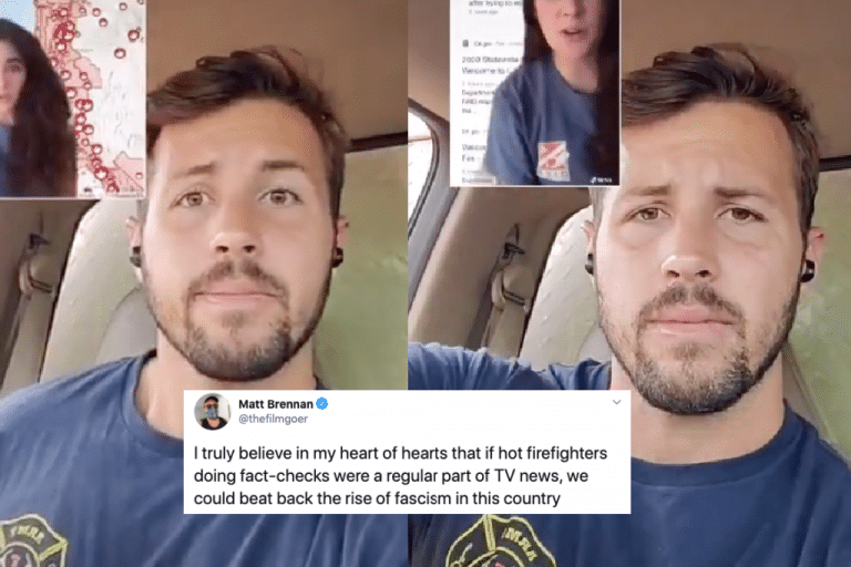 This ‘Hot’ Firefighter Destroying A TikTok Wildfire Conspiracy Theorist Is An Absolute Hero