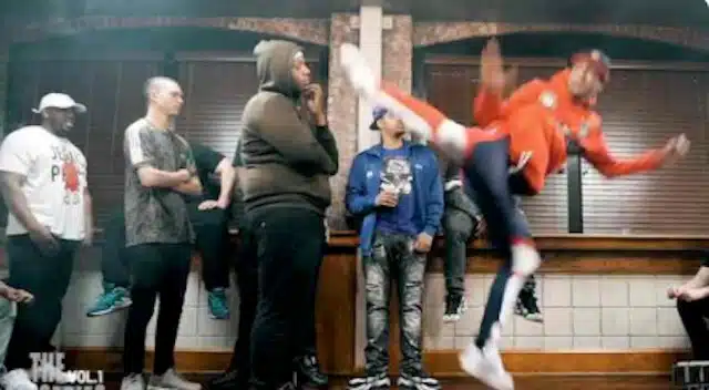 Watch This Guy Hit A Sweet Chin Music On His Opponent In A Rap Battle