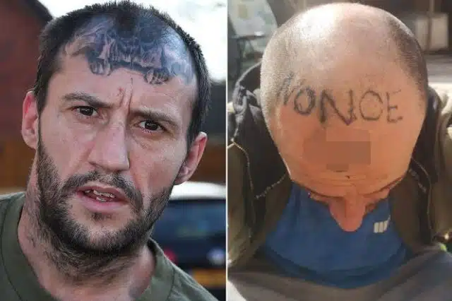 Man Wakes Up From Drinking Session To Find ‘Nonce’ Tattooed On His Forehead