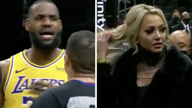 LeBron James Cusses ‘Courtside Karen’ After She Gets Kicked Out Of Game