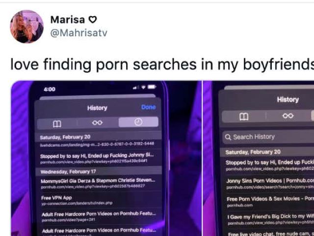 Bf Video Online Watching - Woman Shares Boyfriend's Porn History Online After He Broke Promise To Stop  Watching