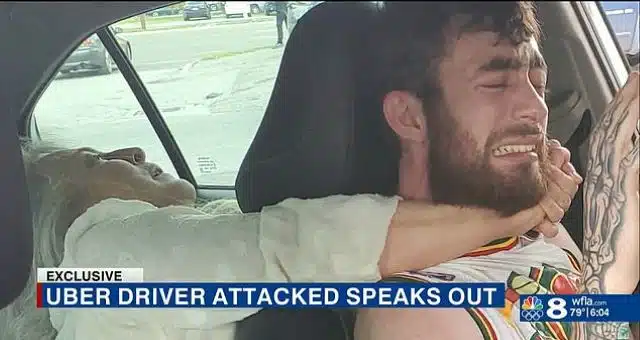 Crazy Florida Woman Puts Uber Driver In The Crippler Crossface, Nearly Chokes Him Out (VIDEO)