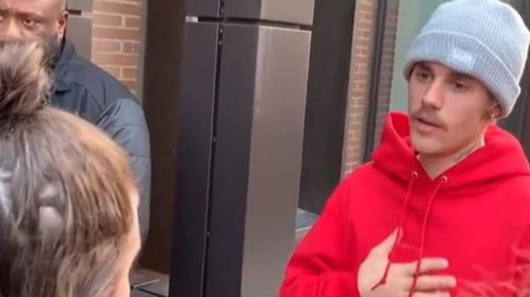 Justin Bieber Confronts Fans Gathered Outside His Front Door