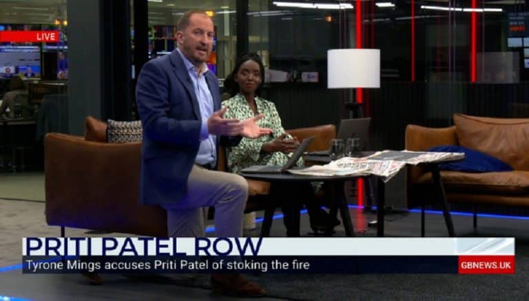 GB News Presenter Guto Harri Takes The Knee Live On Air
