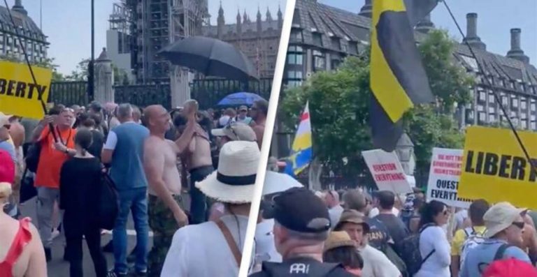 Anti Lockdown Protesters Hit London On Freedom Day To Protest Lockdown