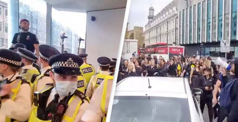 Anti Vaccine Passport Protesters Have Stormed ITN Studios And Google