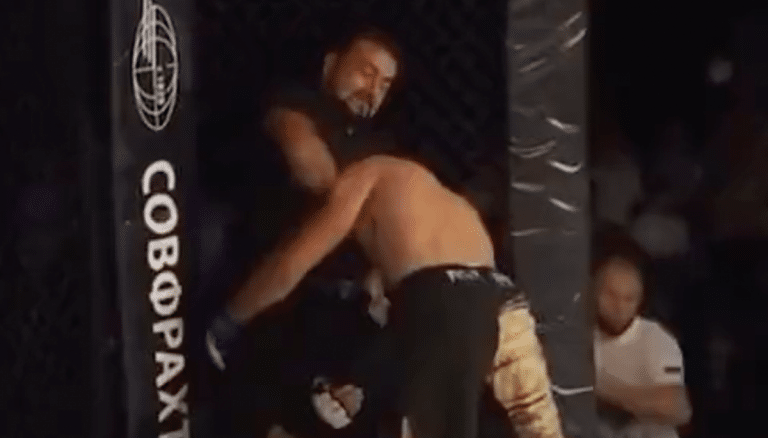 Watch This Ref Choke Out An MMA Fighter Who Tried To Fight Him After A Brutal Knockout