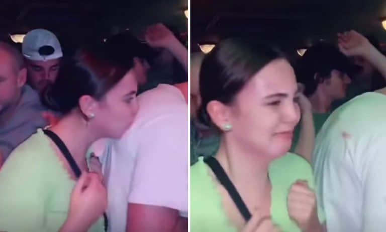 A Woman Was Filmed Kissing Unsuspecting Men’s Shirts In Packed Bar