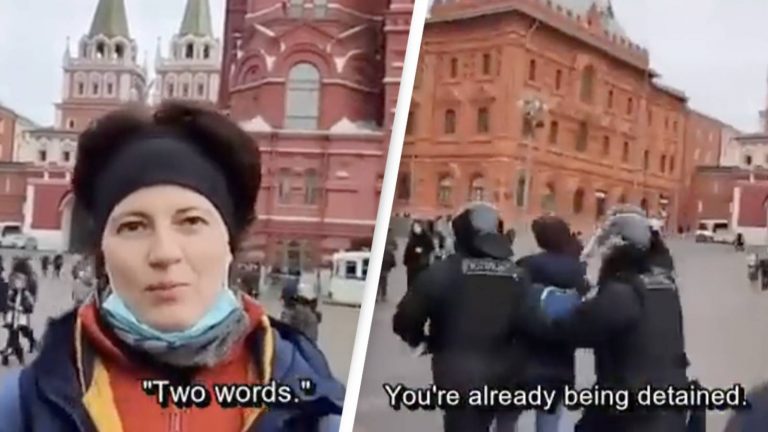 This Woman Shows How Quickly You Can Get Arrested For ‘Protesting’ In Russia