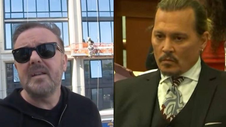 Ricky Gervais Gives His Opinion On The Johnny Depp/Amber Heard Trial