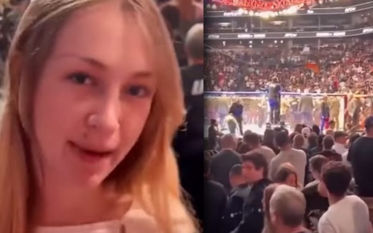 A Woman Tried To Rush The Cage At UFC 274 And Got Annihilated By Security